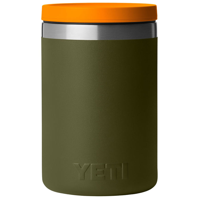 YETI Rambler 16 oz Insulated Food Jar Olive / King Crab Orange Image 02