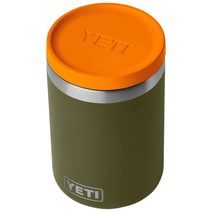 YETI Rambler 16 oz Insulated Food Jar Olive / King Crab Orange Image 03