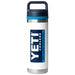 YETI Rambler 18oz Bottle With Chug Cap White / Blue Image 01