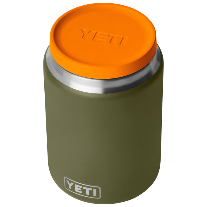 YETI Rambler 24 oz Insulated Food Jar Olive / King Crab Orange Image 03