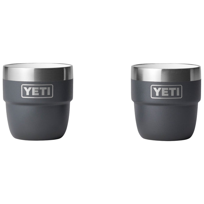 YETI Rambler 4 oz Stackable Cup 2 Pack Charcoal Image 01