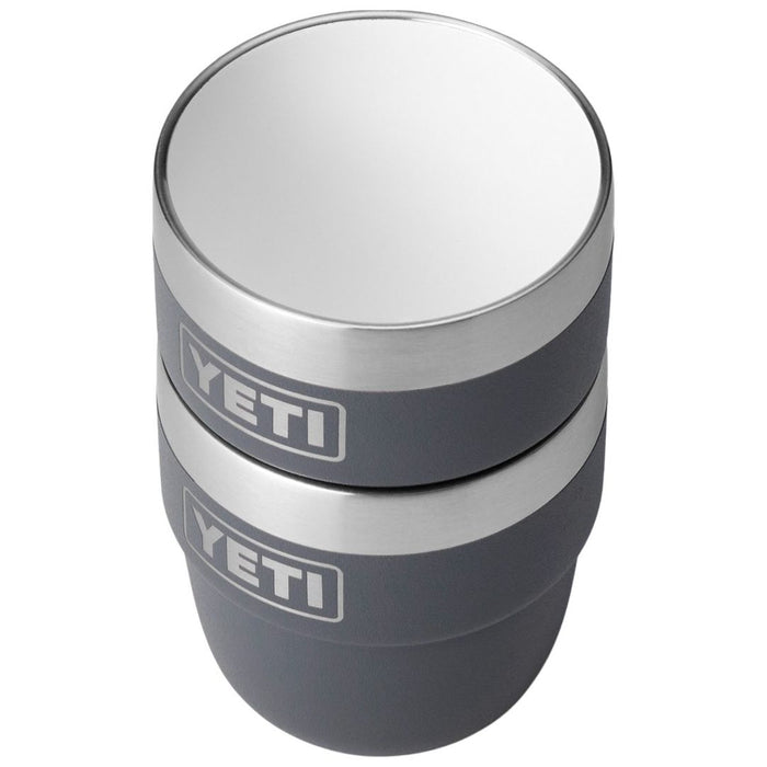 YETI Rambler 4 oz Stackable Cup 2 Pack Charcoal Image 04