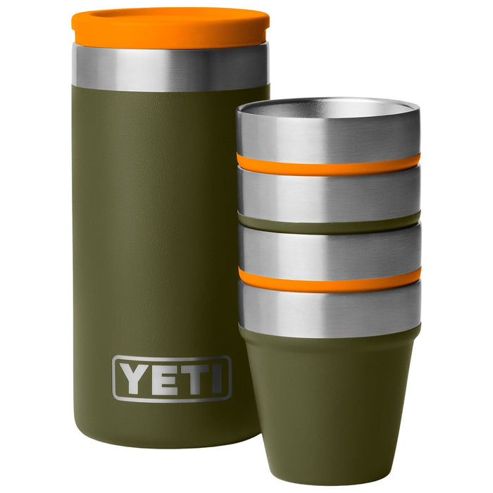 YETI Shot Glasses with Carrying Case Olive / King Crab Orange Image 01