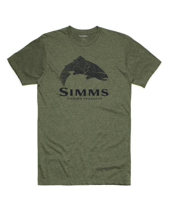 Simms Wood Trout Fill T Shirt