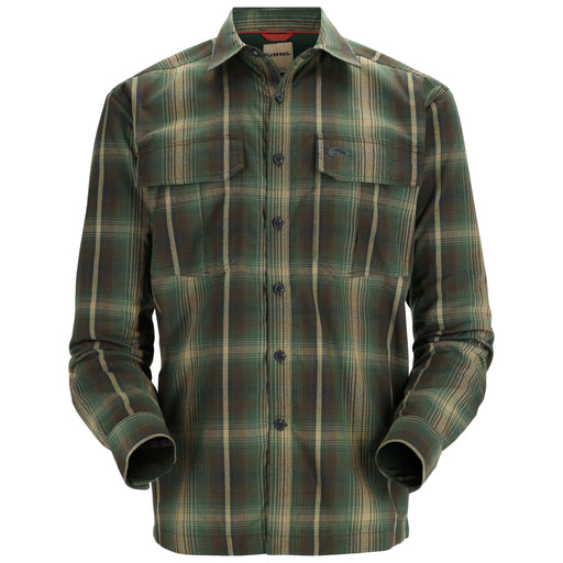 Simms ColdWeather LS Shirt Forest Hickory Plaid Image 01