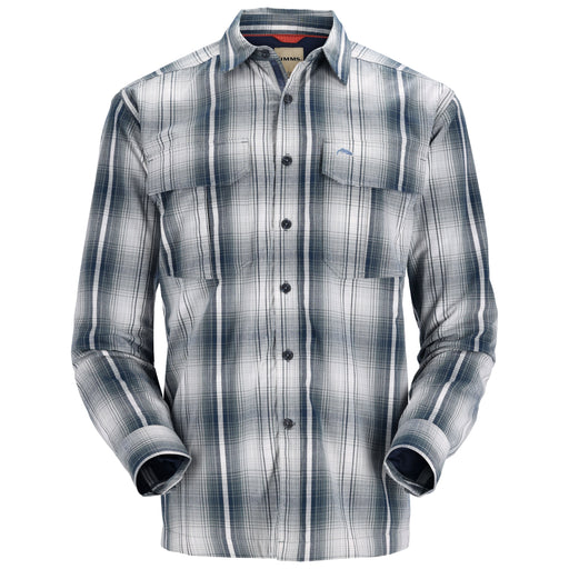 Simms ColdWeather LS Shirt Navy Sterling Plaid Image 01