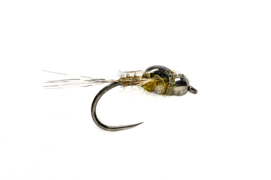 Twisted Mayfly Olive Tungsten Beadhead Barbless
