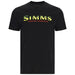 Simms Logo T Shirt Black - Neon 01