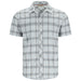 Simms Stone Cold Shortsleeve Shirt Steel Blue/Storm Ombre Plaid 01