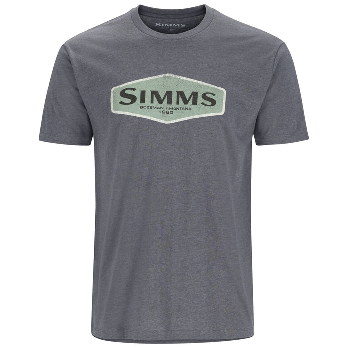 Simms Logo Frame T-Shirt Titanium Heather 01