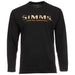 Simms Logo LS T-Shirt Black Image 01