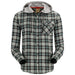 Simms Santee Flannel Hoody Forest / Carbon Camp Plaid Image 01