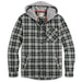 Simms Santee Flannel Hoody Forest / Carbon Camp Plaid Image 02