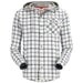 Simms Santee Flannel Hoody Navy / Sterling Camp Plaid Image 01