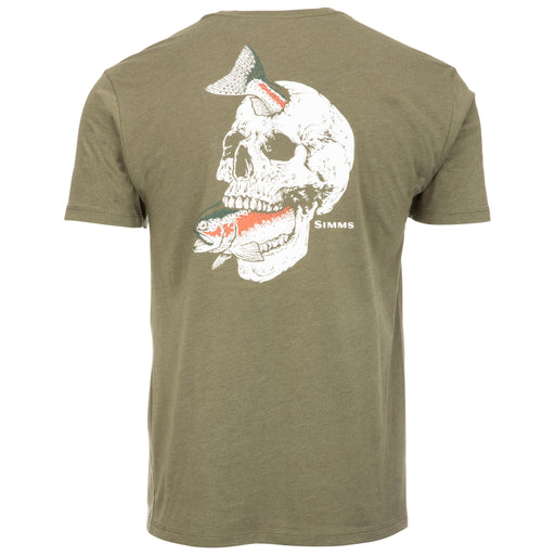 Simms Trout On My Mind SS T-Shirt Military Heather Image 01