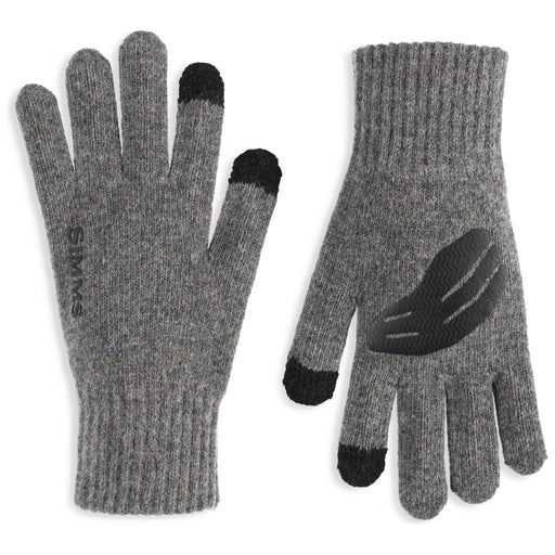 Simms Wool Full Finger Glove Steel Image 01