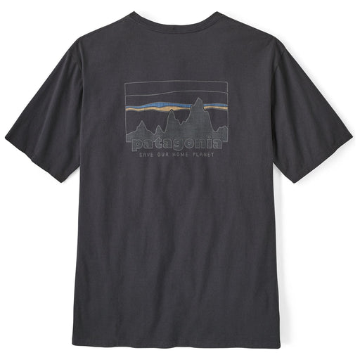 Patagonia Mens '73 Skyline Organic T-Shirt Ink Black Image 01