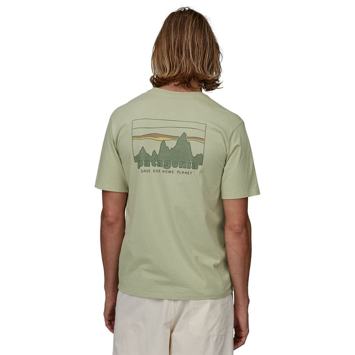 Patagonia Mens '73 Skyline Organic T-Shirt Salvia Green Image 03