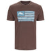 Simms Americana T-Shirt Brown Heather 01