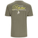 Simms Script Line T-Shirt Military Heather 01