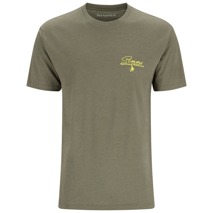 Simms Script Line T-Shirt Military Heather 02