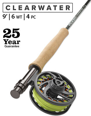 Orvis Clearwater 9'0" 6wt 4pc Fly Rod & Reel Outfit