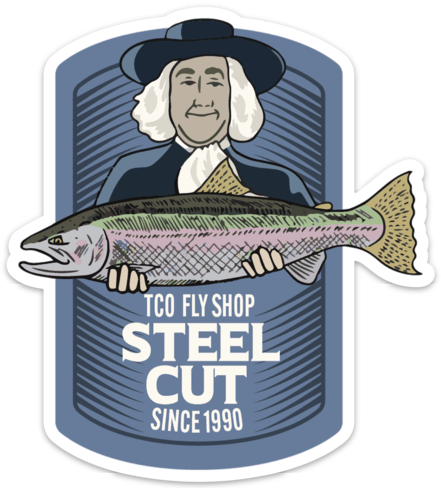 TCO Fly Shop's Steel Cut Sticker