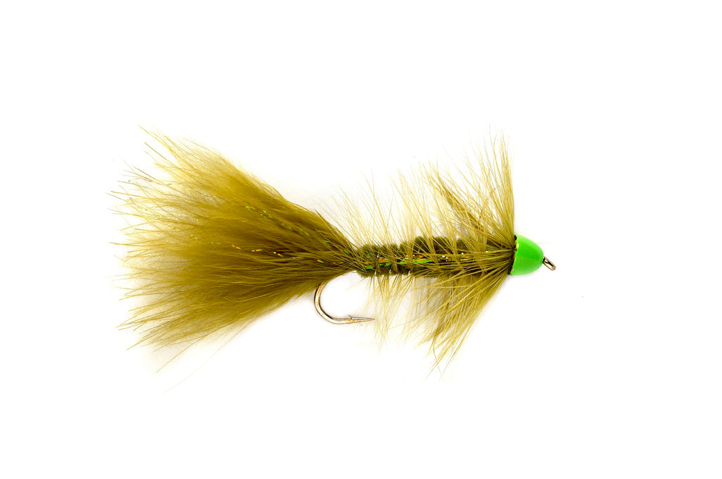 Hot Cone Woolly Bugger Olive & Chartreuse