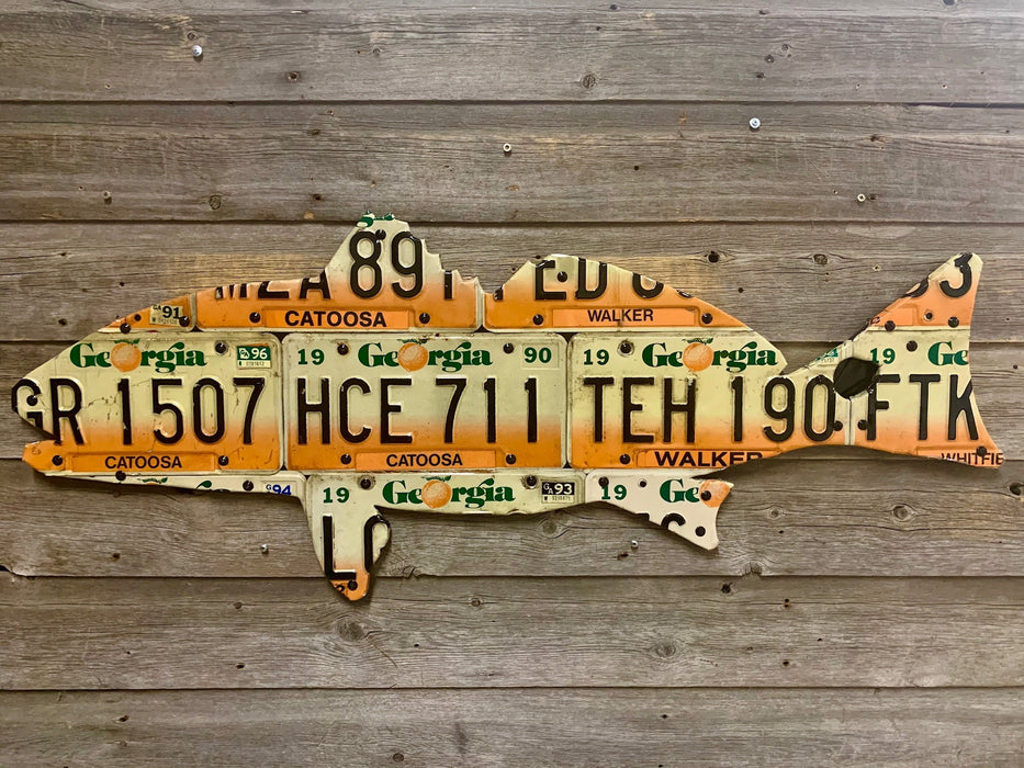 Cody Richardson Art - Georgia Redfish License Plate Art