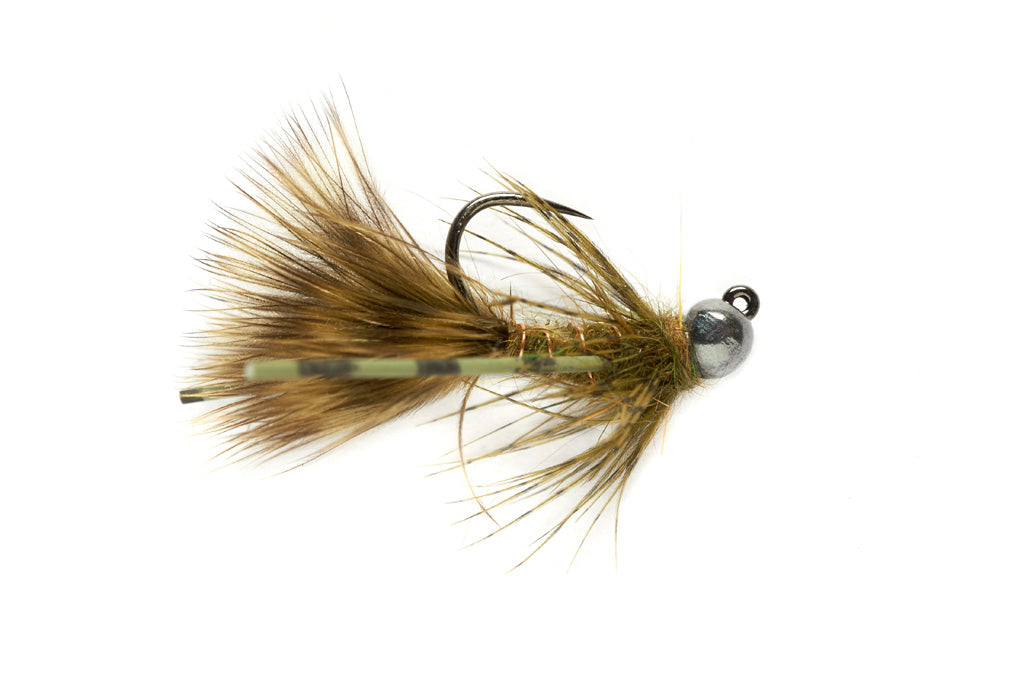 Tungsten Jig Bugger Olive Barbless