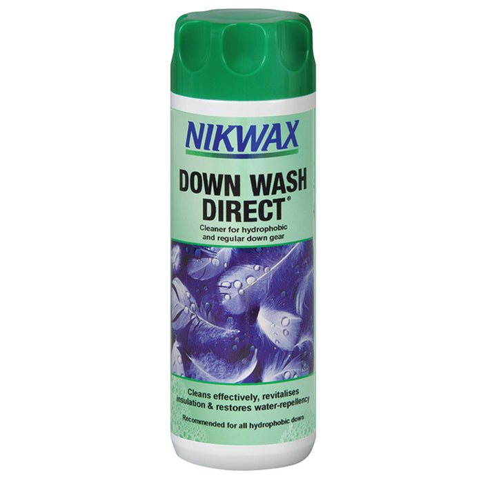 Using NIKWAX Down Wash Direct to clean down backpacking gear 