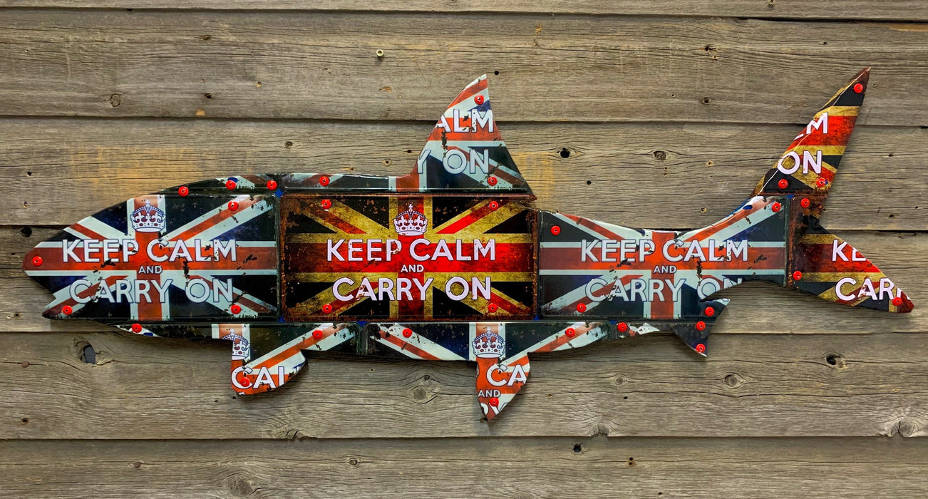Cody Richardson Art - Keep Calm and Carry On Bonefish License Plate Art