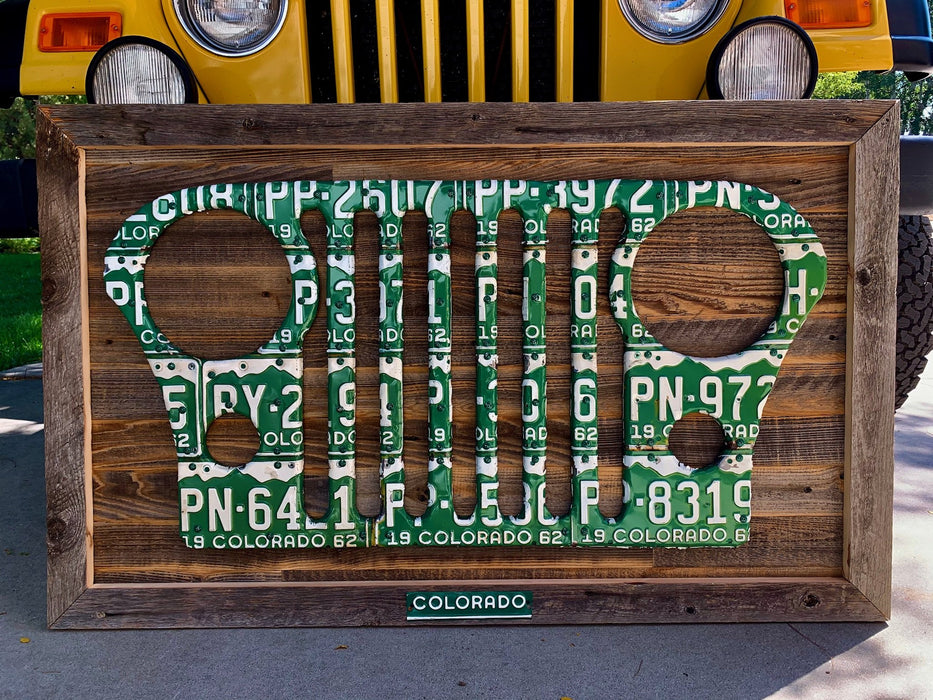 Cody Richardson Art - Jeep Grille License Plate Art