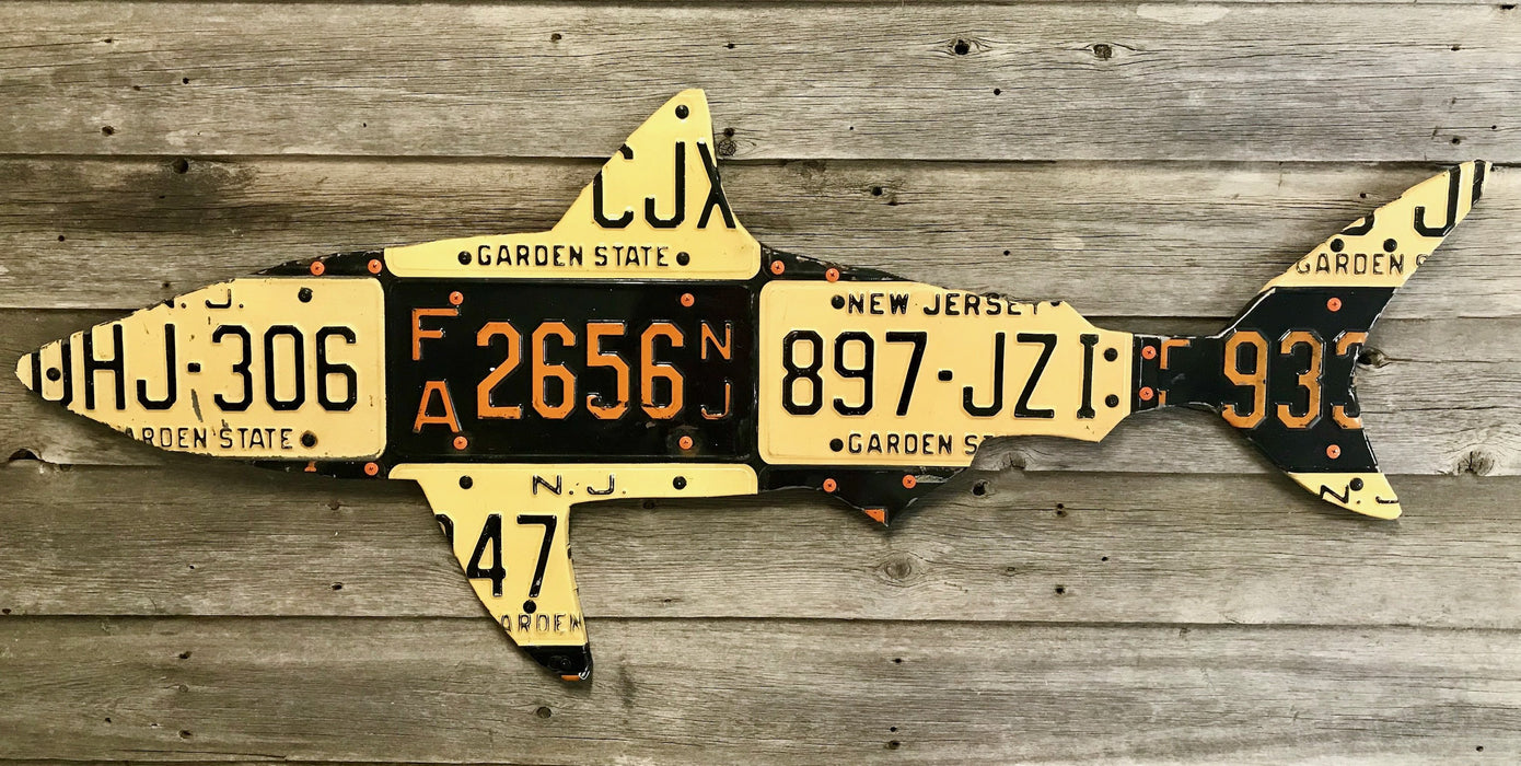 Cody Richardson Art - New Jersey Shark License Plate Art