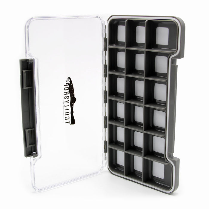 TCO Fly Box - Waterproof thin box 18 compartment