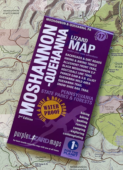 Purple Lizard Map - Moshannon & Quehanna 2nd Edition