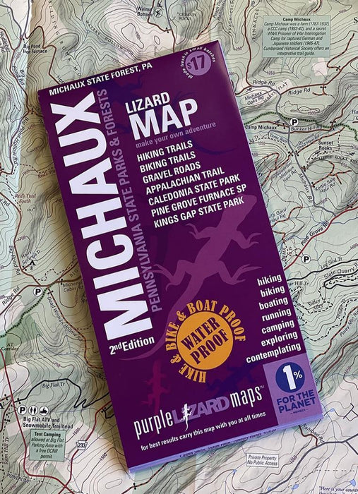 Purple Lizard Map - Michaux 2nd Edition
