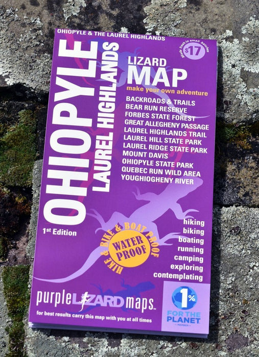 Purple Lizard Map - Ohiopyle/Laurel Highlands