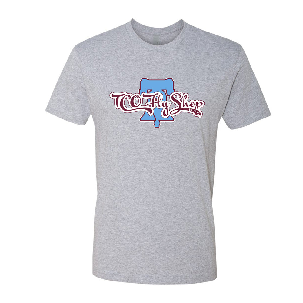 TCO Logo T-Shirt - Retro Phillies Tee XXL / Heather Grey