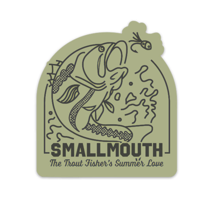 Smallmouth: The Trout Fisher's Summer Love Sticker