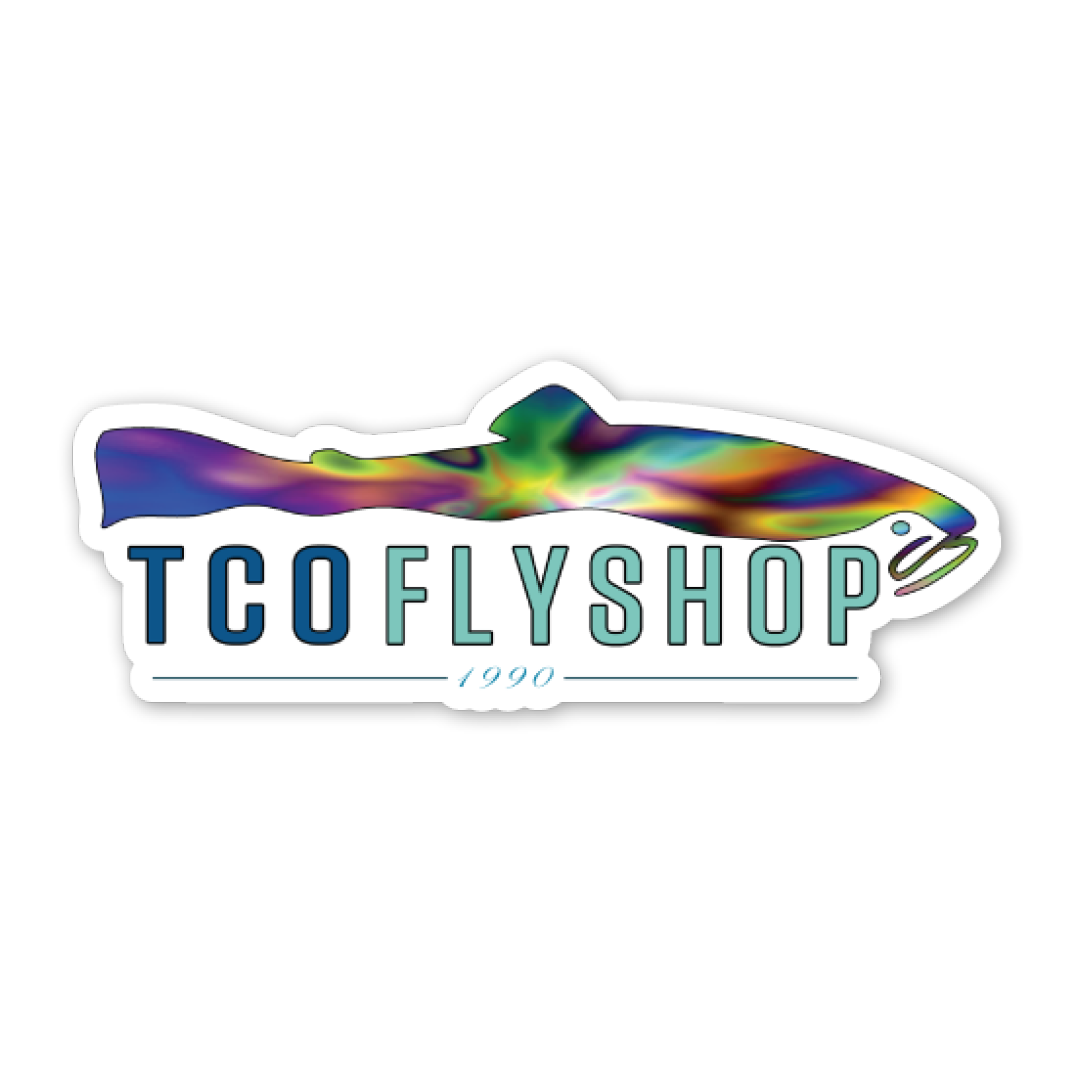 TCO Sticker Trippy Logo — TCO Fly Shop