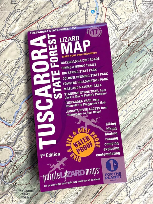Purple Lizard Map - Tuscarora State Forest