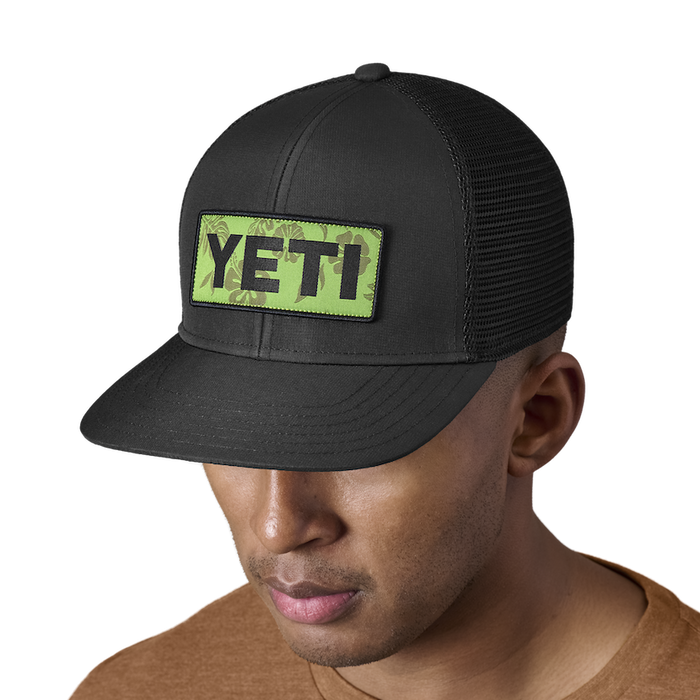 Yeti Floral Logo Badge Trucker Hat