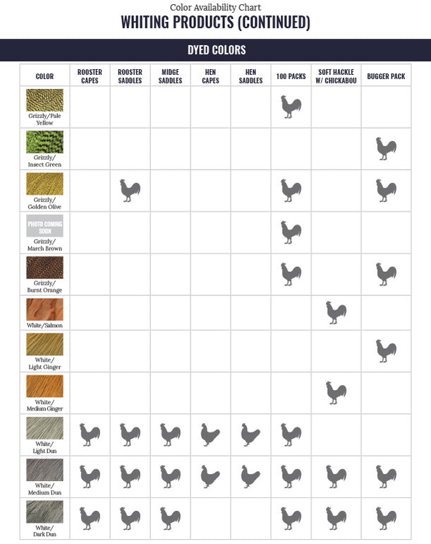 Whiting 100 Pack Size 20 — TCO Fly Shop