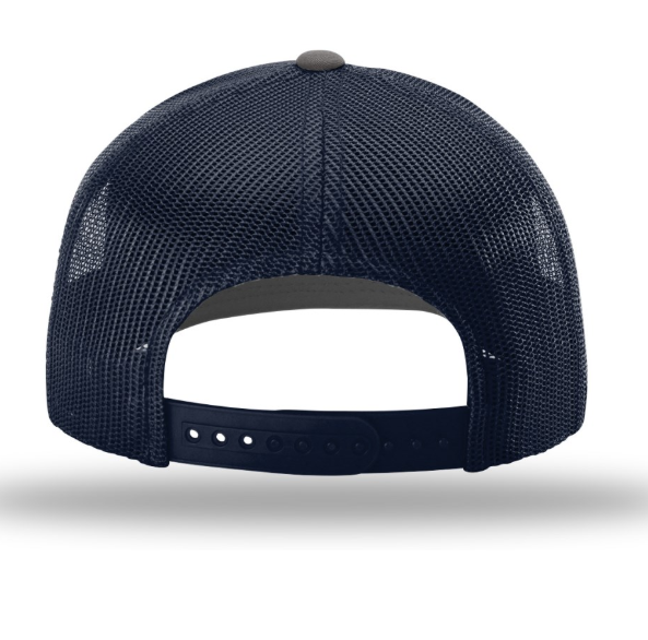 TCO Fly Shop Hat Steal Your Fish Trucker - Charcoal/Columbia Blue