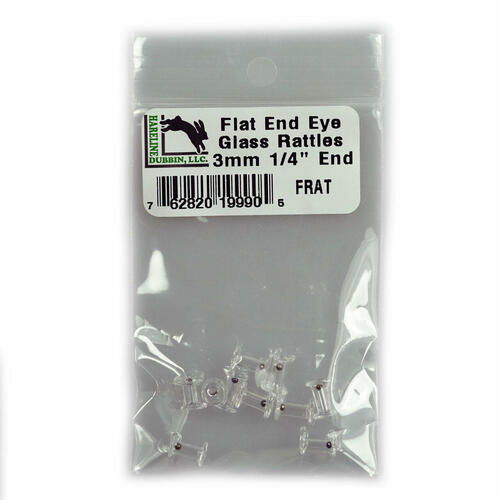 Flat End Eye Glass Rattles 3mm 1/4 inch
