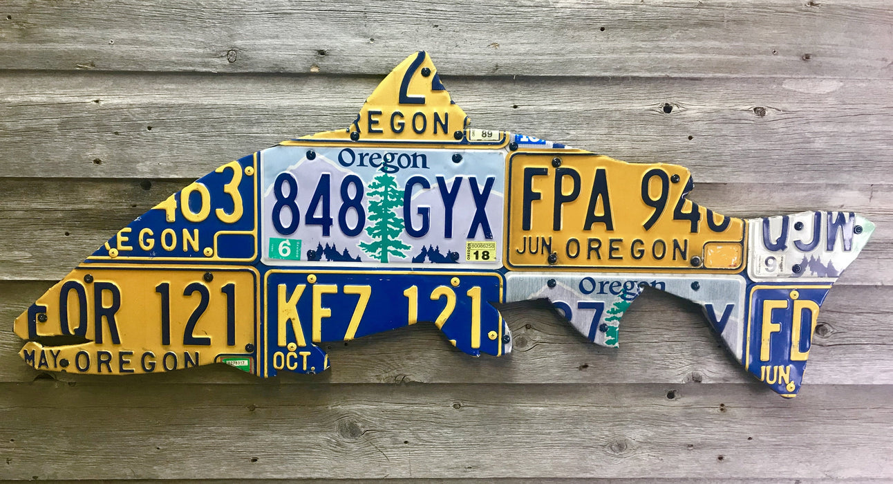 Cody Richardson Art - Oregon Steelhead License Plate Art