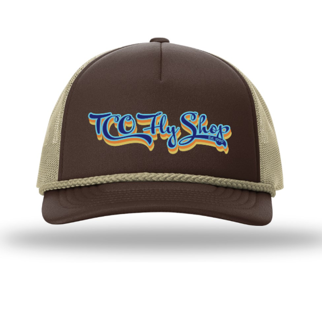 TCO Fly Shop Hat Low Pro Foam Trucker - Retro Logo
